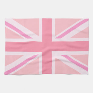Pink Union Jack/Flag Tea Towel