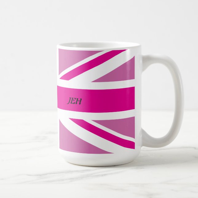 Pink Union Jack Mug (Right)