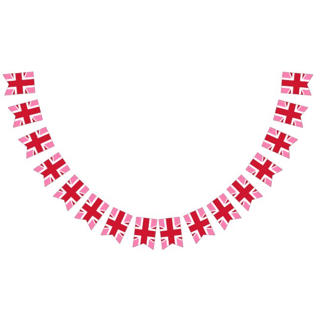 Pink United Kingdom flag banner (All)