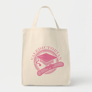 Pink Valedictorian Graduation Gift Tote Bag