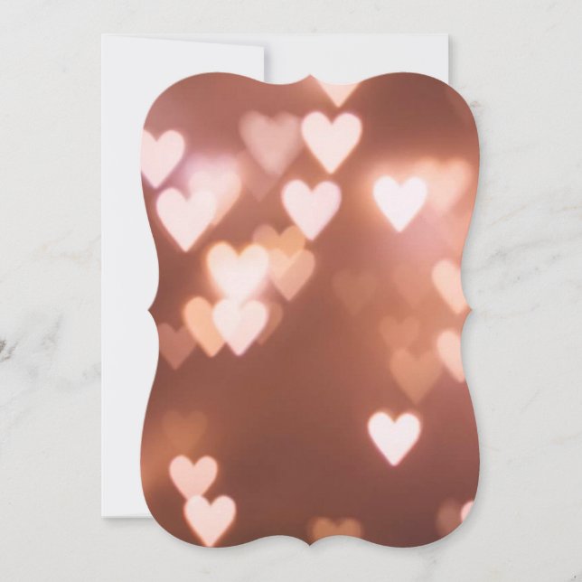 PINK VALENTINE"S DAY HEARTS CARD (Front)