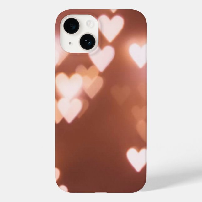PINK VALENTINE"S DAY HEARTS Case-Mate iPhone CASE (Back)