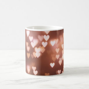 PINK VALENTINE"S DAY HEARTS COFFEE MUG