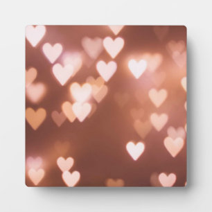 PINK VALENTINE"S DAY HEARTS PLAQUE