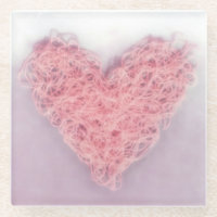 Pink Valentine’s Day Woollen Yarn Knitting Heart