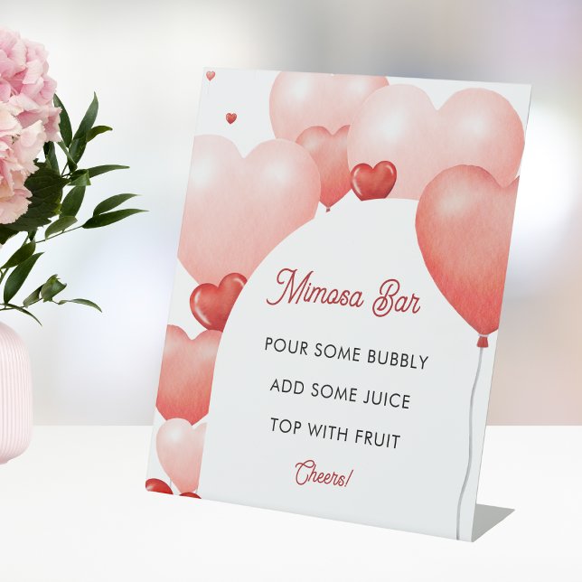 Pink Valentine's Day Bridal Shower Mimosa Bar Sign (Creator Uploaded)