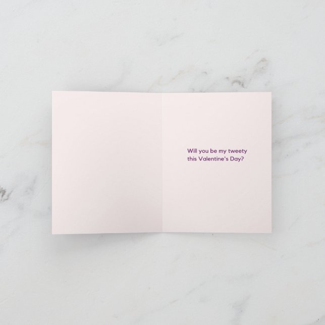 Pink Valentine's Day Card (Inside)