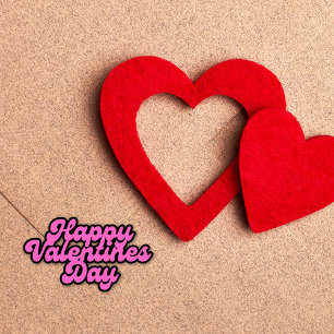 Pink Valentine's Day Font EX SMALL Sticker Sheet