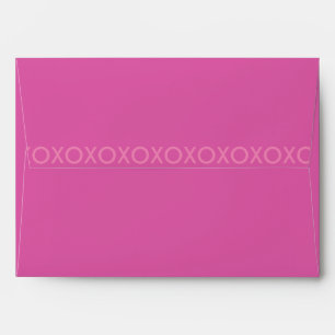 PINK VALENTINES DAYS HUGS AND KISSES ENVELOPE