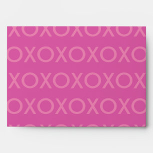 PINK VALENTINES DAYS HUGS AND KISSES ENVELOPE