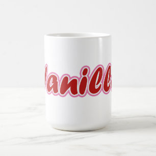 Pink Vanilla Lettering Mug