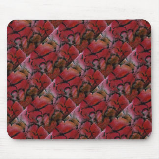 "Pink Vase 2" Tiled Pattern Floral Mousepad