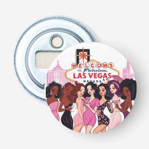 Pink Vegas Bachelorette Party Bottle Opener