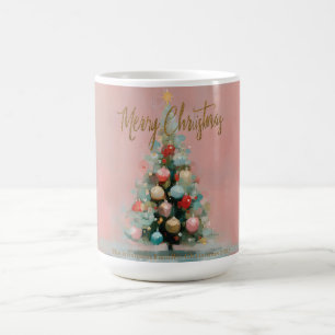 Pink Velvet Christmas Tree Mug