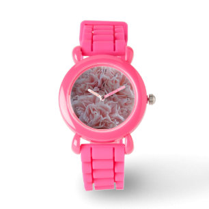 Pink velvet flowers Mallow Watch