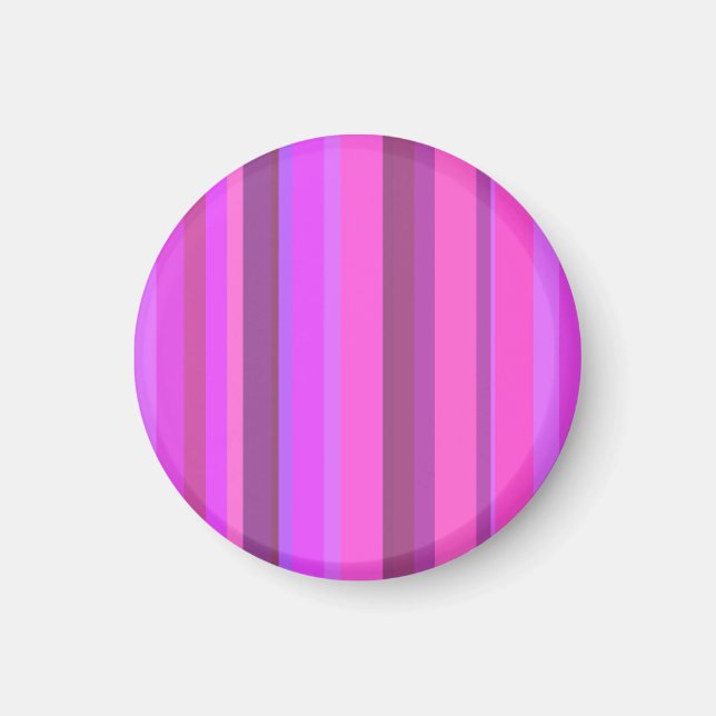 Pink vertical stripes magnet (Front)