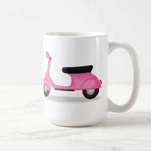 Pink Vespa coffee mug