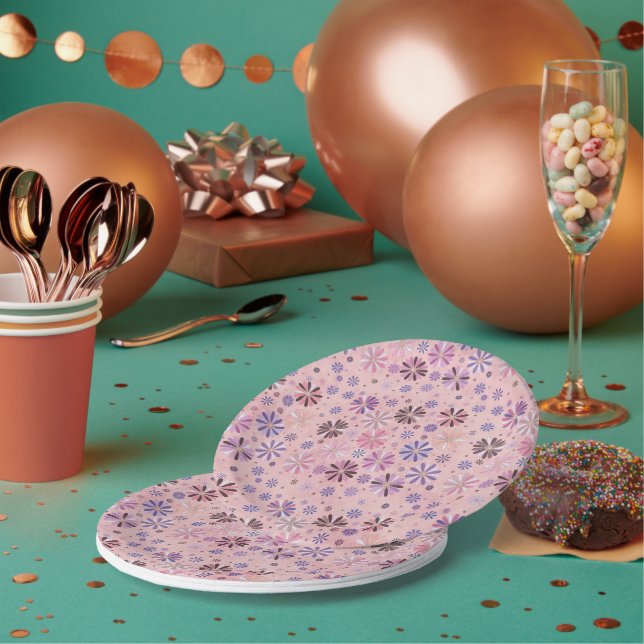 pink vibe paper plate (Multi)