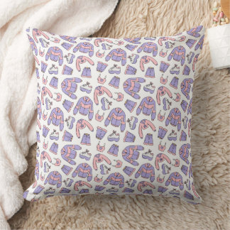 Pink Vibes 90s Fashion  Cushion