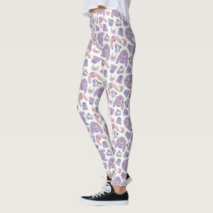 Pink Vibes 90s Fashion  Leggings
