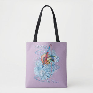 Pink Vibration Abstract Tote Bag