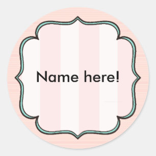 Pink Victorian Custom Sticker