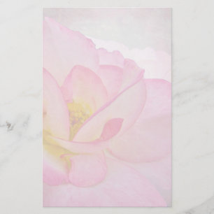 Pink Victorian Rose Stationery