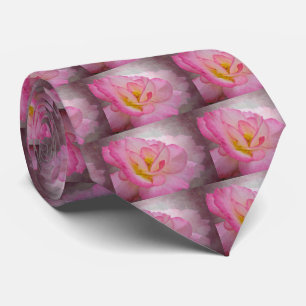 Pink Victorian Rose Tie