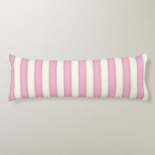 Pink Victorian Stripes Cottage Style Body Cushion