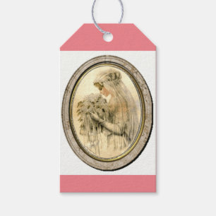 Pink Vintage Bridal Shower Bride Gift Tags