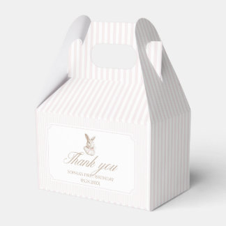 Pink Vintage Bunny Some Bunny Is Turning One Favour Box