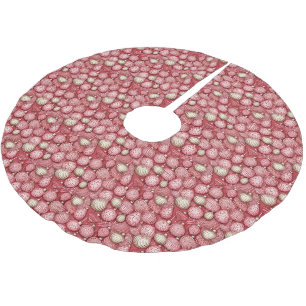 Pink Vintage Christmas Tree Skirt