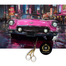 Pink Vintage Convertible Decoupage