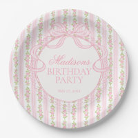 Pink Vintage Fancy Floral Birthday Party