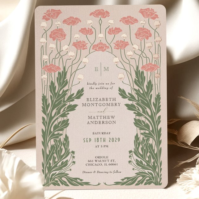 Pink Vintage Floral Wedding Rose Gold (Creator Uploaded)