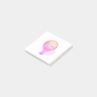 Pink Vintage Hot Air Balloon - Sticky Notes