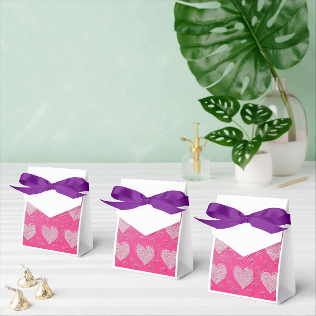 Pink Vintage Lithograph #1 Digital Art Favour Box (Multiple)