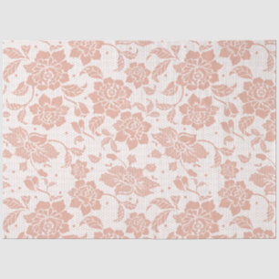 Pink Vintage peony floral decoupage Tissue Paper