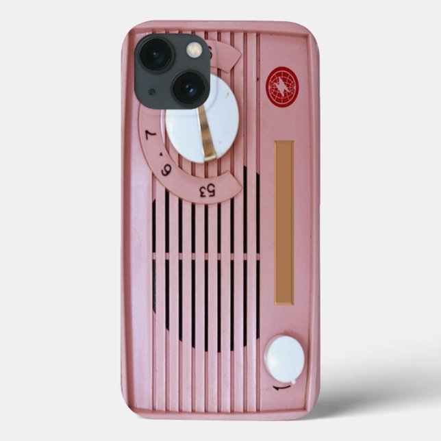 Pink Vintage Radio  Case-Mate iPhone Case (Back)