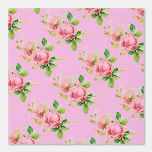 Pink vintage roses wallpaper