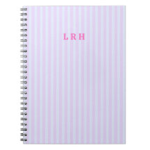Pink Vintage Stripe Personalised Monogram