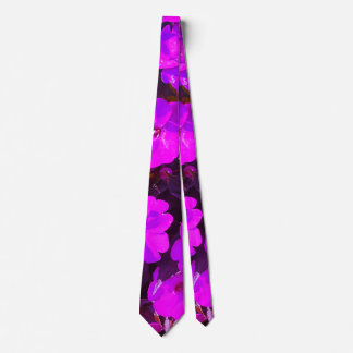 Pink Violet Floral Purple Art Abstract Gift Favor Tie