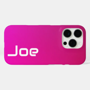 Pink-Violet Gradient – Personalised with Your Name iPhone 16 Pro Case