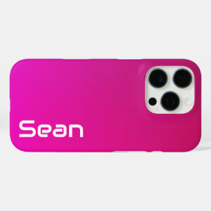 Pink-Violet Gradient – Personalised with Your Name iPhone 16 Pro Case