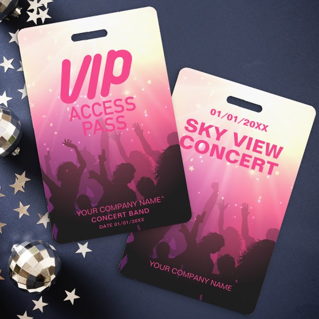 Pink VIP All Access Concert Badge ID Badge (Creator Uploaded)