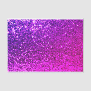 Pink VIP Glitter Fuchsia Sparkly Sweet 16th Bride Tissue Paper