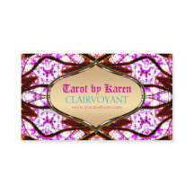 Pink Visionary Goddess Tarot Business Cards