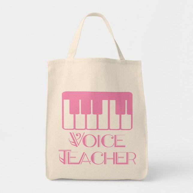 Pink Voice Teacher Music Bag (Front)