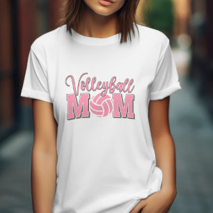 Pink Volleyball Mum T-Shirt