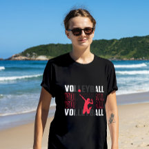 Pink Volleyball Spike T shirt